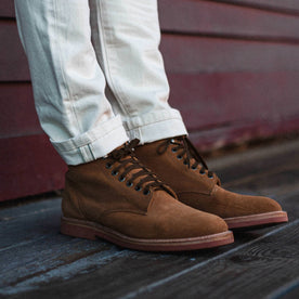 The Trench Boot in Butterscotch Weatherproof Suede - featured image