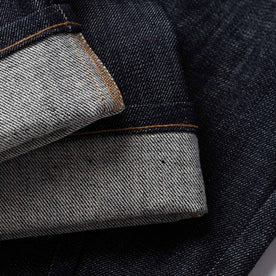 material shot of jean bottom stitching, Bottoms by Taylor Stitch