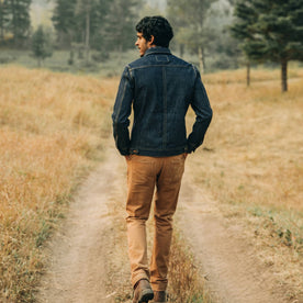 The Long Haul Jacket in Cone Mills Reserve Selvage, back, Outerwear by Taylor Stitch