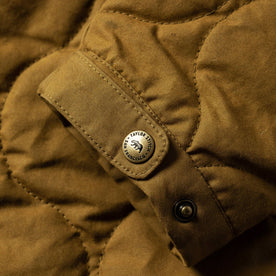 material shot of wrist snaps, Outerwear by Taylor Stitch