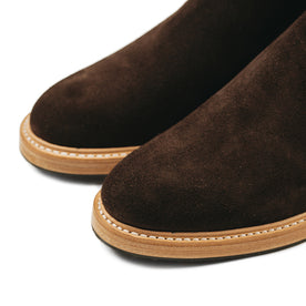 The Ranch Boot in Weatherproof Chocolate Suede: Alternate Image 13, Footwear by Taylor Stitch