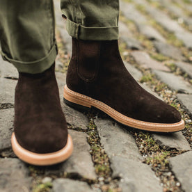 The Ranch Boot in Weatherproof Chocolate Suede: Alternate Image 8, Footwear by Taylor Stitch