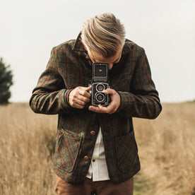 The Ojai Jacket in Harris Tweed Plaid - featured image