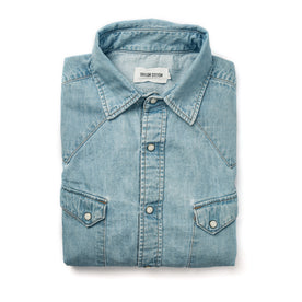 The Western Shirt in Washed Indigo - featured image