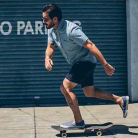 The Short Sleeve California in Slub Chambray - featured image