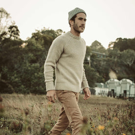 The Fisherman Sweater in Natural Melange - featured image