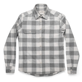 The Moto Utility Shirt in Ash & Natural Plaid, Wovens by Taylor Stitch