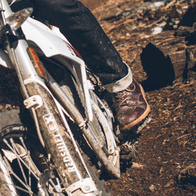 The Cap Toe Moto Boot in Brown Steerhide: Alternate Image 4, Footwear by Taylor Stitch