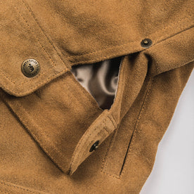 The Long Haul Jacket in Sand Weatherproof Suede: Alternate Image 7, Outerwear by Taylor Stitch