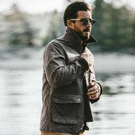 The Rover Jacket in Chocolate Beeswaxed Canvas: Alternate Image 1, Outerwear by Taylor Stitch