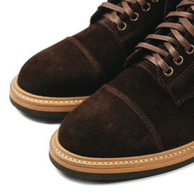 The Moto Boot in Weatherproof Chocolate Suede: Alternate Image 9, Footwear by Taylor Stitch