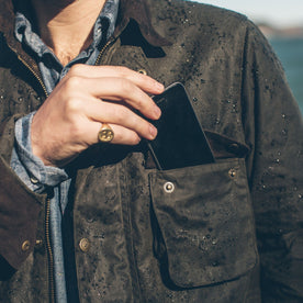 waxed cotton jacket pocket, Outerwear by Taylor Stitch