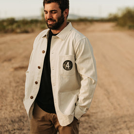 The Fourtillfour Ojai Jacket in Natural Reverse Sateen: Alternate Image 1, Outerwear by Taylor Stitch