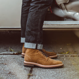 The Trench Boot in Golden Weatherproof Suede: Alternate Image 3, Footwear by Taylor Stitch