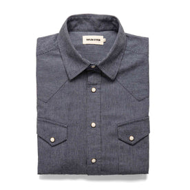 The Western Shirt in Indigo Stripe - featured image