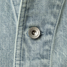 material shot of button, Outerwear by Taylor Stitch