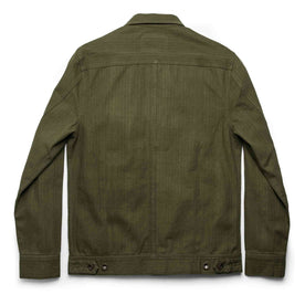 The Long Haul Jacket in Washed Olive Herringbone: Alternate Image 9, Outerwear by Taylor Stitch