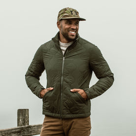 The Vertical Jacket in Olive - featured image