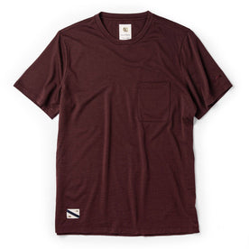 The Merino Tee in Wine - featured image