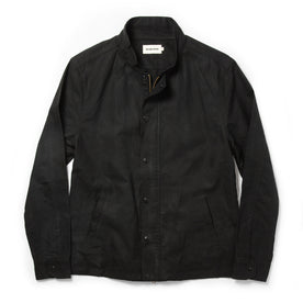 The Bomber Jacket in Black Dry Wax: Featured Image, Outerwear by Taylor Stitch