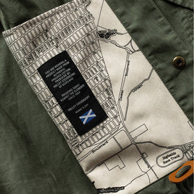 material shot of interior, Outerwear by Taylor Stitch