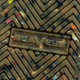 seavees logo material shot, Footwear by Taylor Stitch