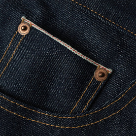 material shot of pocket detail, Denim by Taylor Stitch