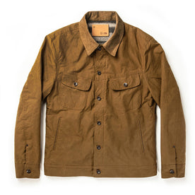 The Lined Long Haul Jacket in Harvest Tan Dry Wax: Featured Image, Outerwear by Taylor Stitch