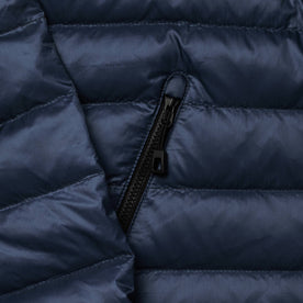 material shot of side zipper, Outerwear by Taylor Stitch