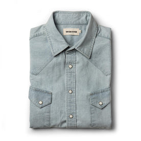 The Western Shirt in Washed Selvage Chambray - featured image